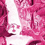 Foresta monocromia rosa