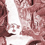 Foresta monocromia seppia