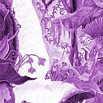 Foresta monocromia viola